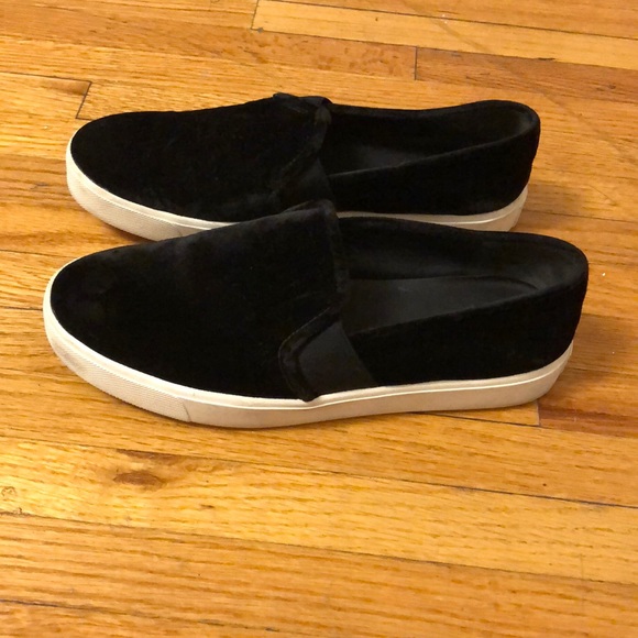 Vince Shoes - Vince black velvet sneaker shoes.